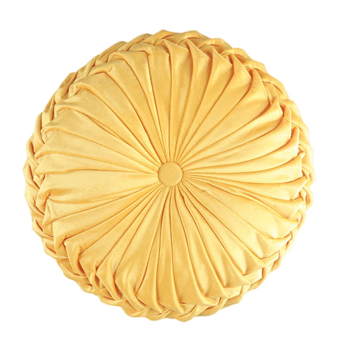 Baiyuruodie Round Velvet Pillow, Sofa Bed Bedroom Decorative Throw Pillow (38cm, Dark Purple)